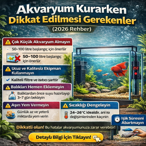 Akvaryum Kurarken Dikkat Edilmesi Gerekenler